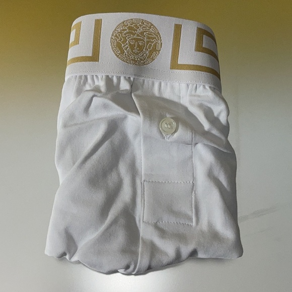 VERSACE UNDERWEAR BOXER STRETCH COTTON MEN’S SIZE LARGE ITALY 5 NEW WITH TAGS. - Picture 7 of 14